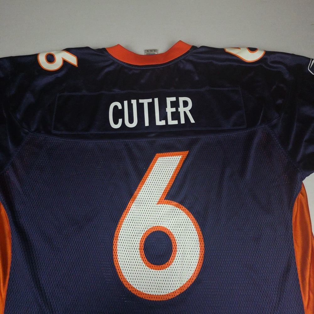 Reebok NFL Equipment Jay Cutler #6 Denver Broncos Jersey Mens XL Blue Mesh 6